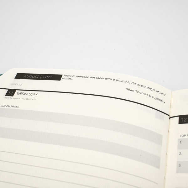2027 Mental Fitness & Wellbeing Diary - Daily Format