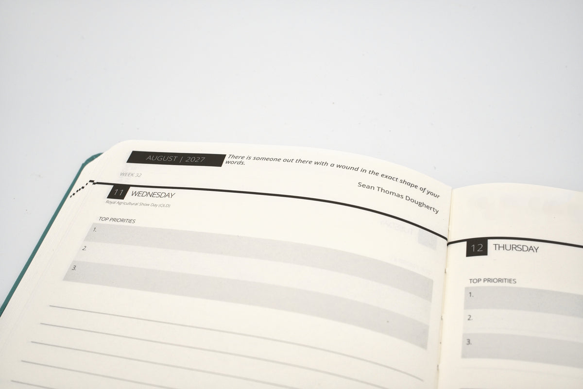 2027 Mental Fitness & Wellbeing Diary - Daily Format