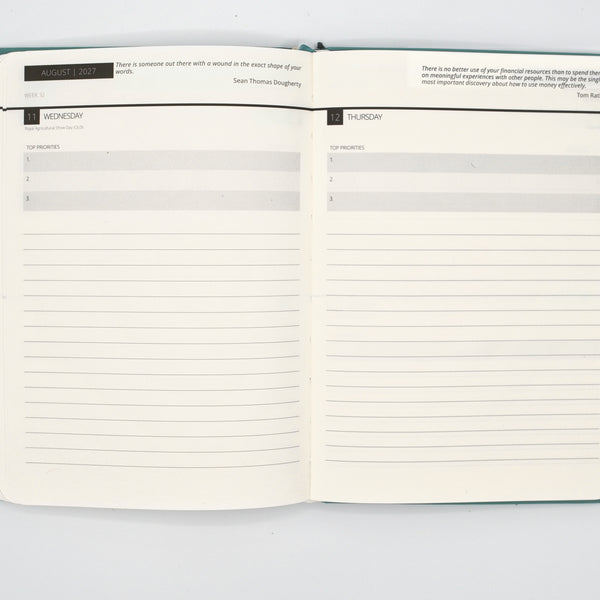 2027 Mental Fitness & Wellbeing Diary - Daily Format