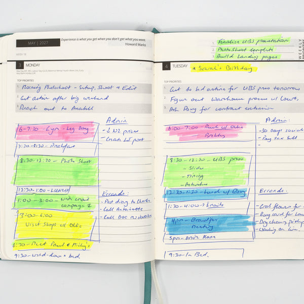 2027 Mental Fitness & Wellbeing Diary - Daily Format