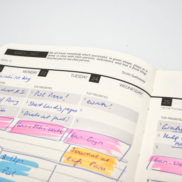 2027 Mental Fitness & Wellbeing Diary – Weekly Format