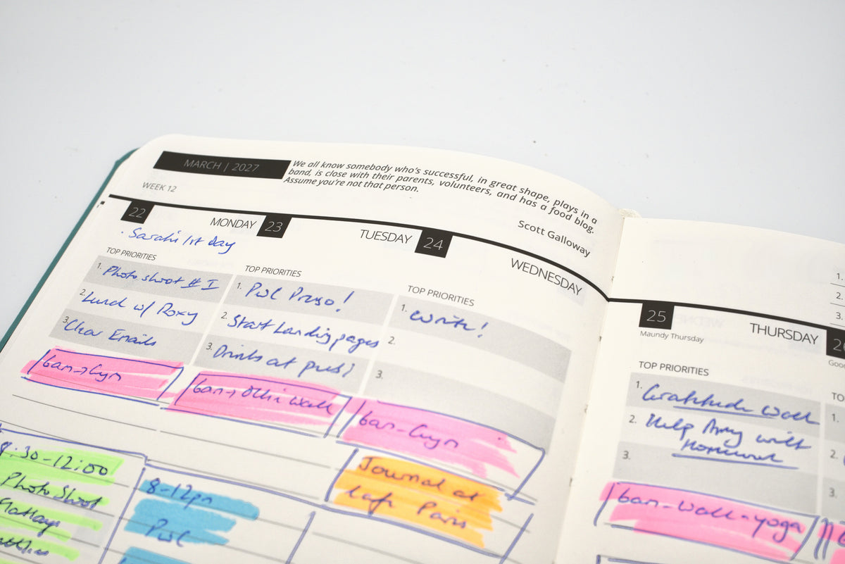 2027 Mental Fitness & Wellbeing Diary – Weekly Format