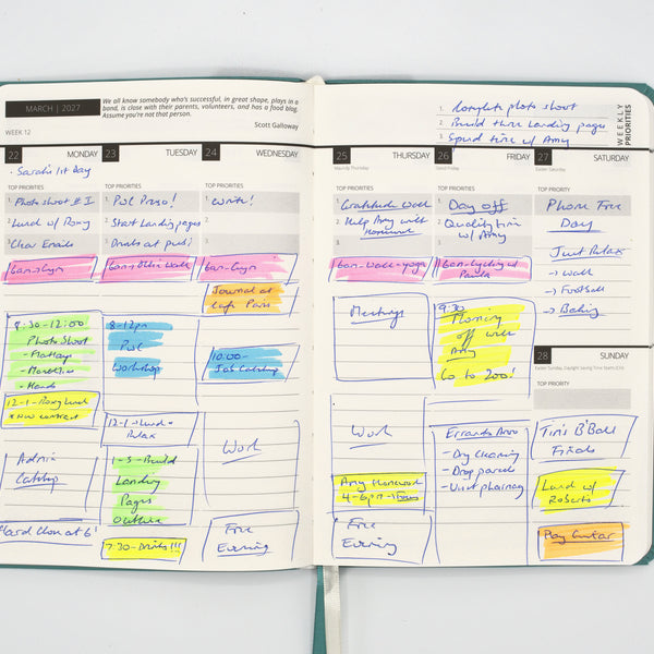 2027 Mental Fitness & Wellbeing Diary – Weekly Format
