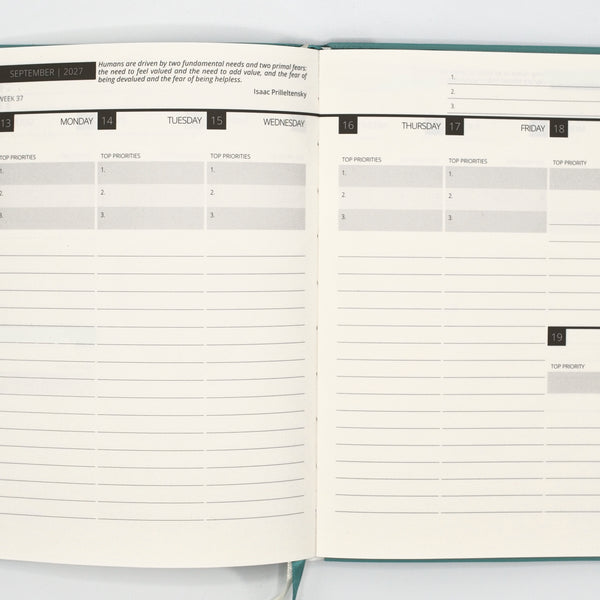 2027 Mental Fitness & Wellbeing Diary – Weekly Format