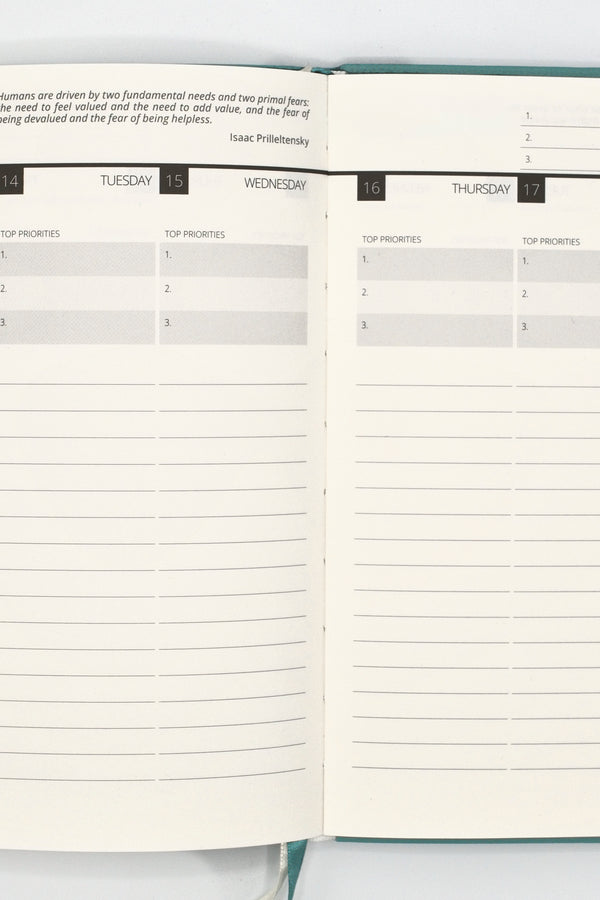 2027 Mental Fitness & Wellbeing Diary – Weekly Format