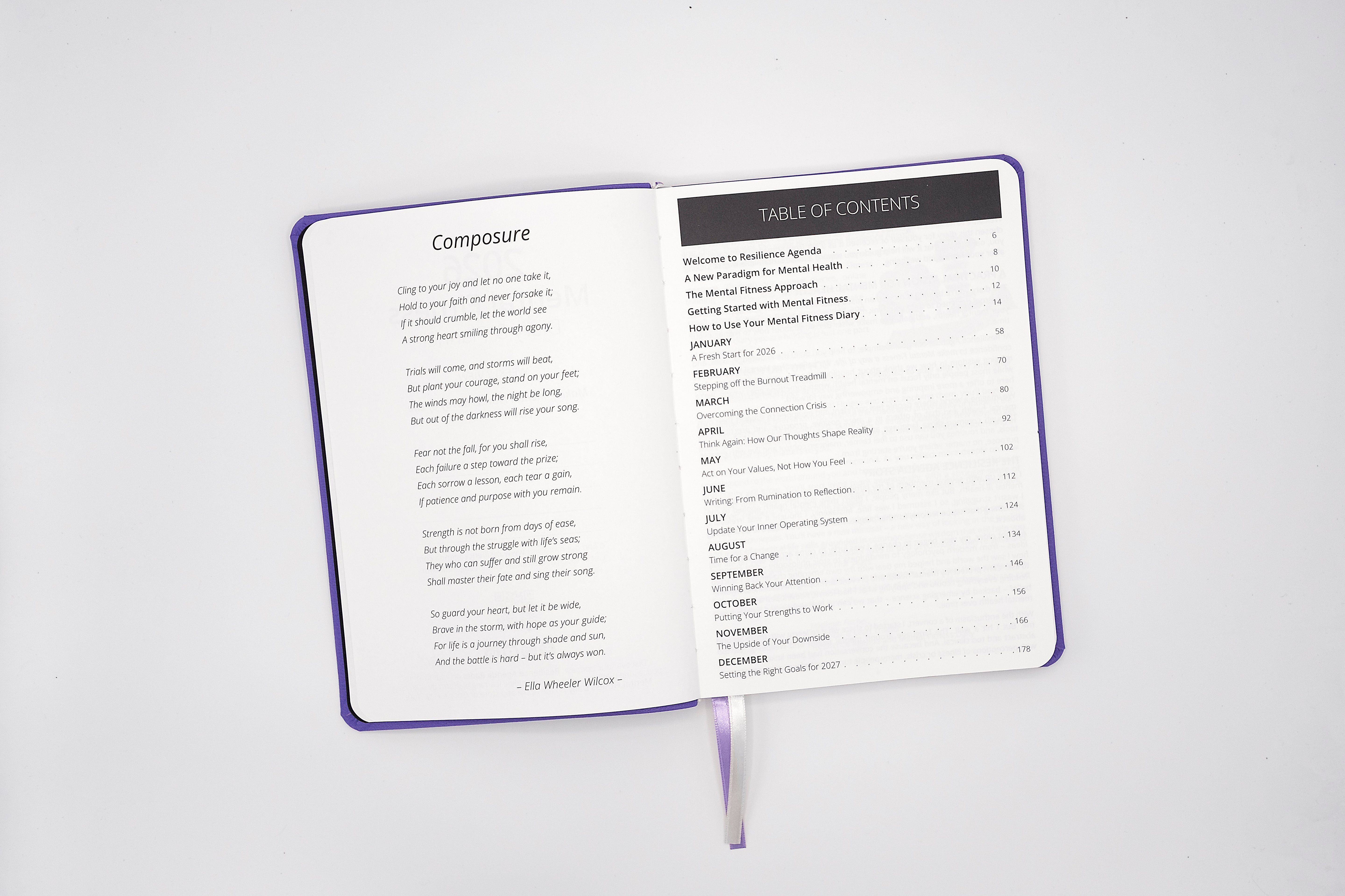 2026 Mental Fitness Diary & Planner – Weekly Format