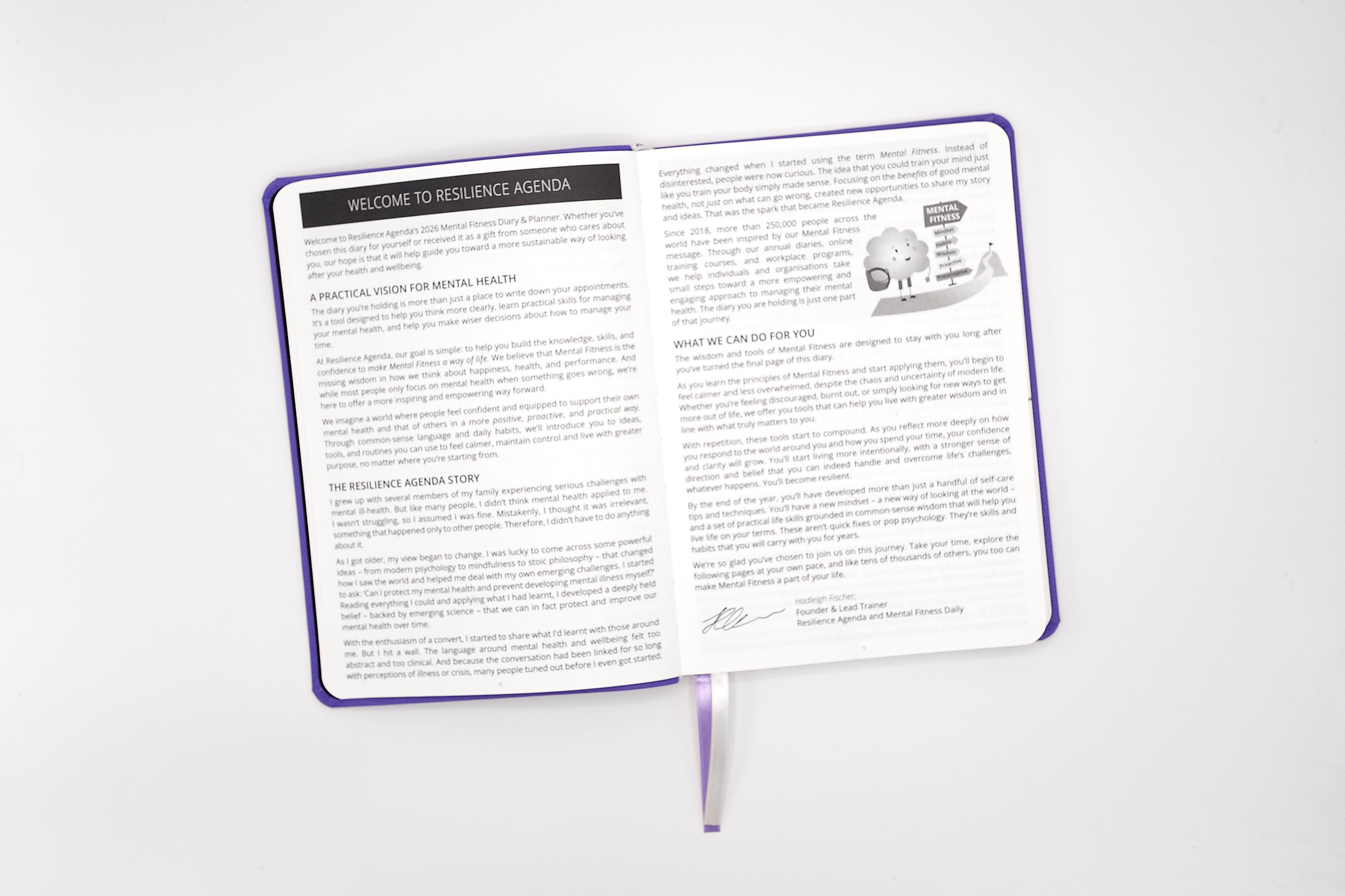 2026 Mental Fitness Diary & Planner – Weekly Format