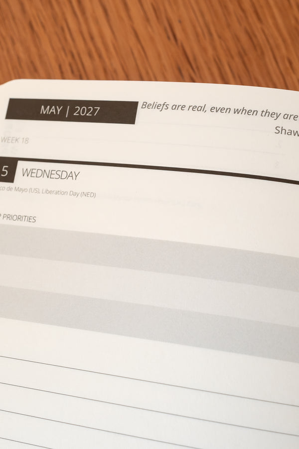2027 Mental Fitness & Wellbeing Diary - Daily Format