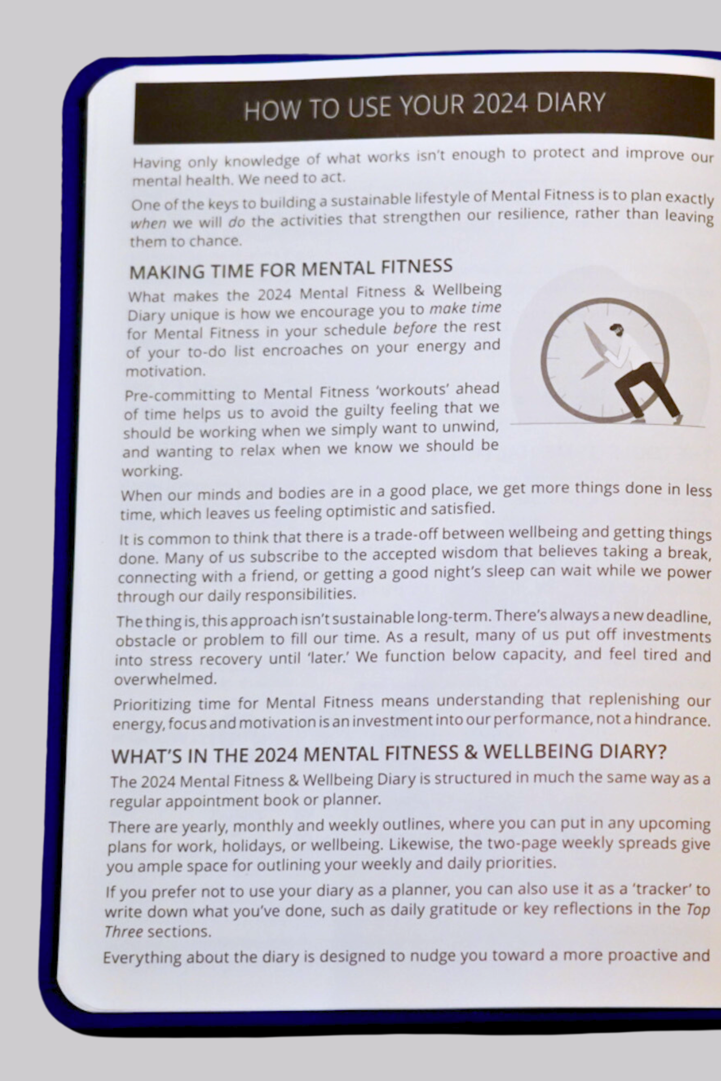 2024 Mental Fitness & Wellbeing Diary